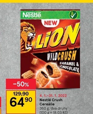 Cereálie Crush Nestlé