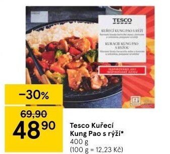 Kung pao kuřecí s rýží Tesco