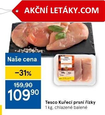 Kuřecí prsní řízky Tesco
