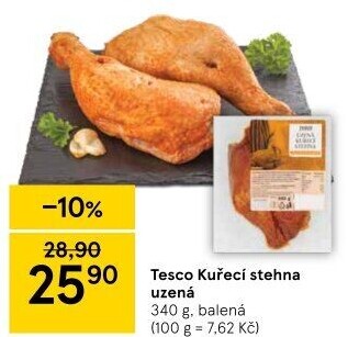 Kuřecí stehna uzená Tesco