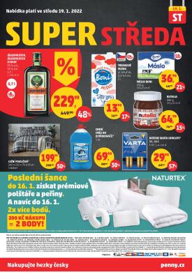 akční leták Penny Market 13.1.2022-19.1.2022