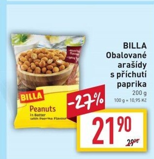 Arašídy v těstíčku Billa