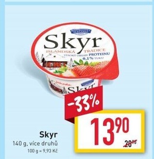 Dezert zakysaný ochucený Skyr Bohušovická mlékárna
