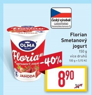 Jogurt smetanový Florian Olma