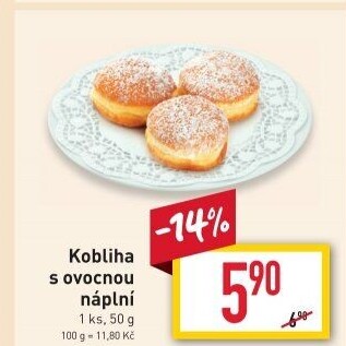 Kobliha s ovocnou náplní