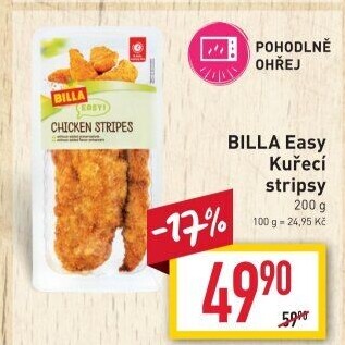 Kuřecí stripsy Easy Billa