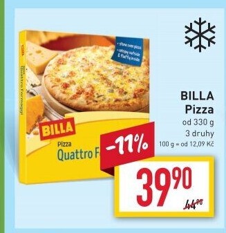 Pizza mražená Billa