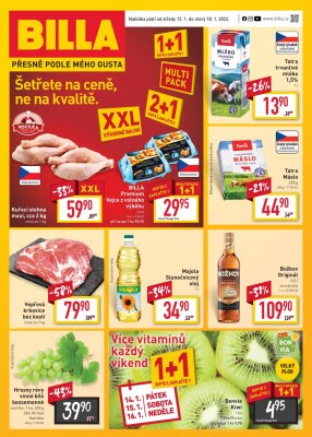 akční leták BILLA 12.1.2022-18.1.2022