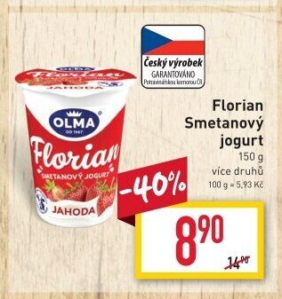 Jogurt smetanový Florian Olma