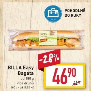 Obložená bageta Easy Billa