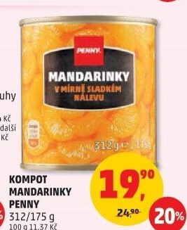 Kompot mandarinky Penny