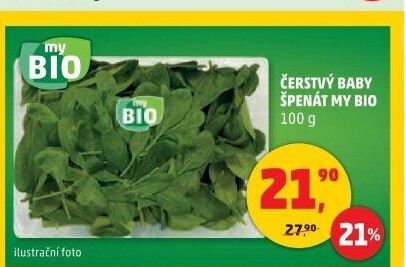 Špenát baby My BIO