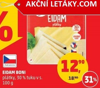 Sýr Eidam 30% Boni