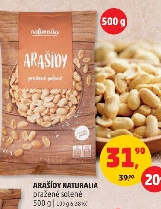 Arašídy pražené Naturalia