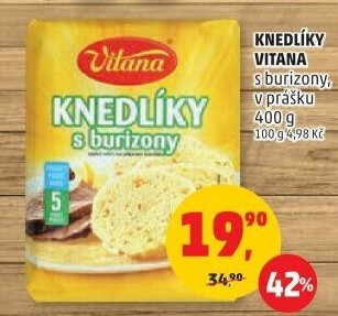 Knedlíky v prášku s burizony Vitana