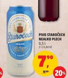 Nealkoholické pivo Staročech