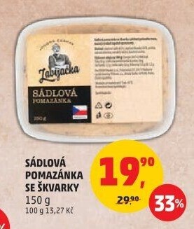 Pomazánka sádlová se škvarky Dobrá česká Zabijačka