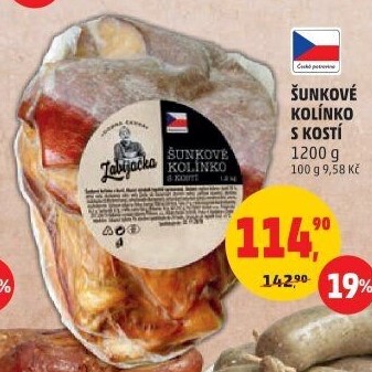 Šunkové koleno s kostí Dobrá česká Zabijačka