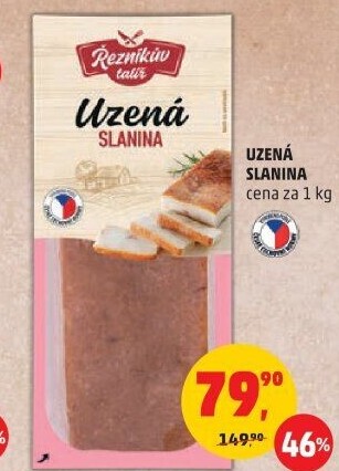 Uzená slanina Řezníkův talíř