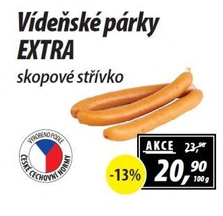 Párky vídeňské extra