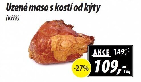 Uzené maso od kýty s kostí