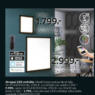 STROPNÍ LED SVÍTIDLO