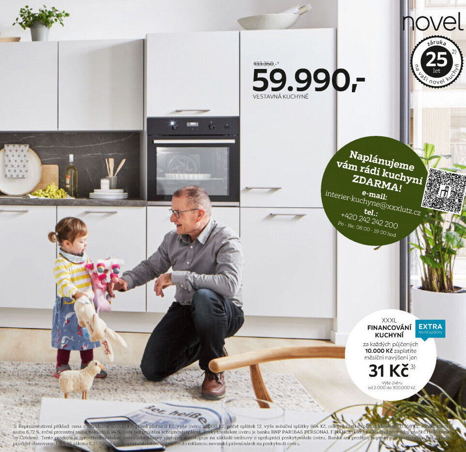 VESTAVNÁ KUCHYNĚ BEZ SPOTŘEBIČŮ