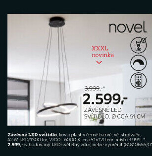 ZÁVĚSNÉ LED SVÍTIDLO