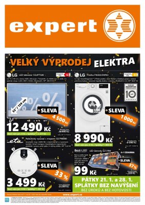 akční leták Expert elektro 17.1.2022-28.1.2022