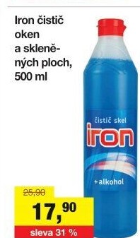 Čistič oken Iron Severochema