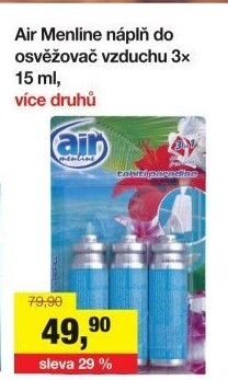 Osvěžovač vzduchu Air Menline - náplň