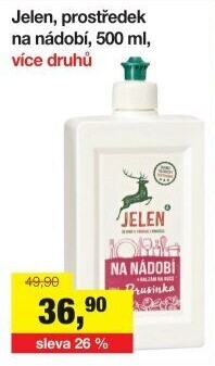Prostředek na nádobí Jelen