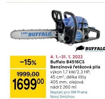 Benzínová řetězová pila B4516CS Buffalo