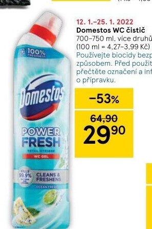 Čistič WC gelový Domestos