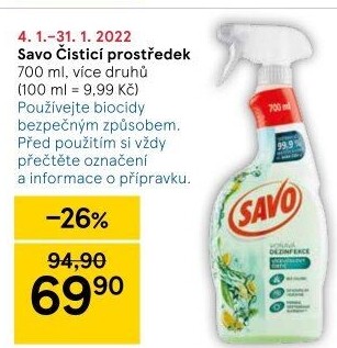 Čističe ve spreji Savo
