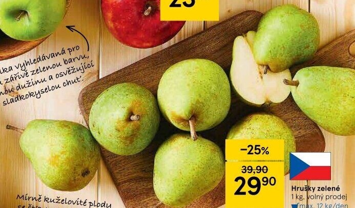 Hrušky zelené