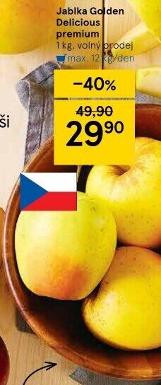 Jablka Golden Delicious premium