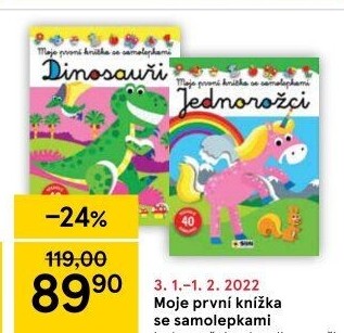 Kniha Moje první knížka se samolepkami - Jednorožci