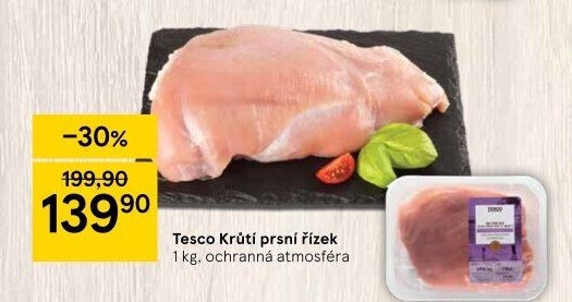 Krůtí prsní řízky Tesco