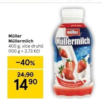 Nápoj mléčný Müllermilch Müller