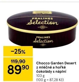 Pralinky Selection Chocco Garden
