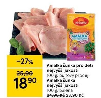 Šunka Amálka nejvyšší jakosti Krásno