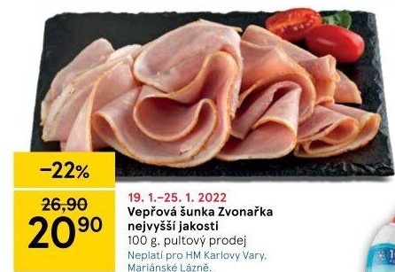 Šunka vepřová Zvonařka nejvyšší jakosti
