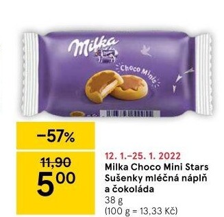 Sušenky Choco Minis Milka