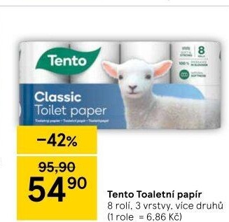 Toaletní papír 3vrstvý Tento