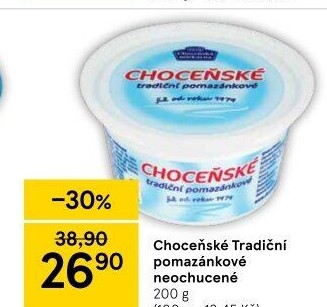 Tradiční pomazánkové Choceňské