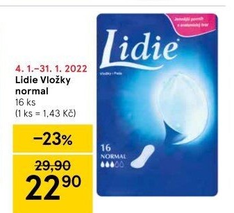 Vložky dámské Lidie