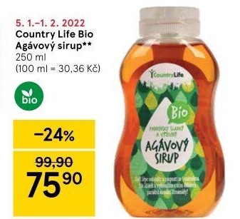Agávový sirup Bio Country Life