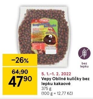 Cereálie kuličky bez lepku Vepy