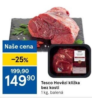 Hovězí kližka bez kosti Tesco